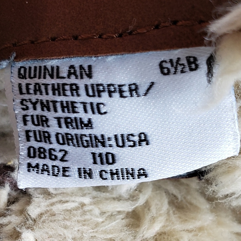 Ralph Lauren Quinta Leather Fur Lined Duck Boots - Picture 8 of 8